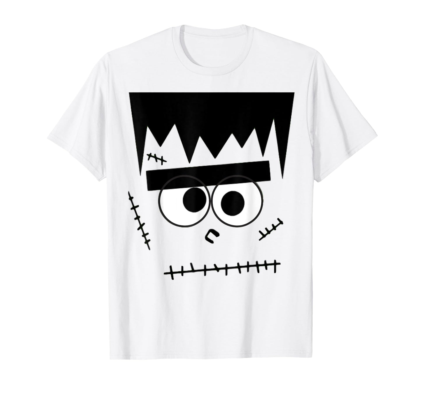 Monster Munster Face Tee Frankenstein Halloween Costume T-Shirt