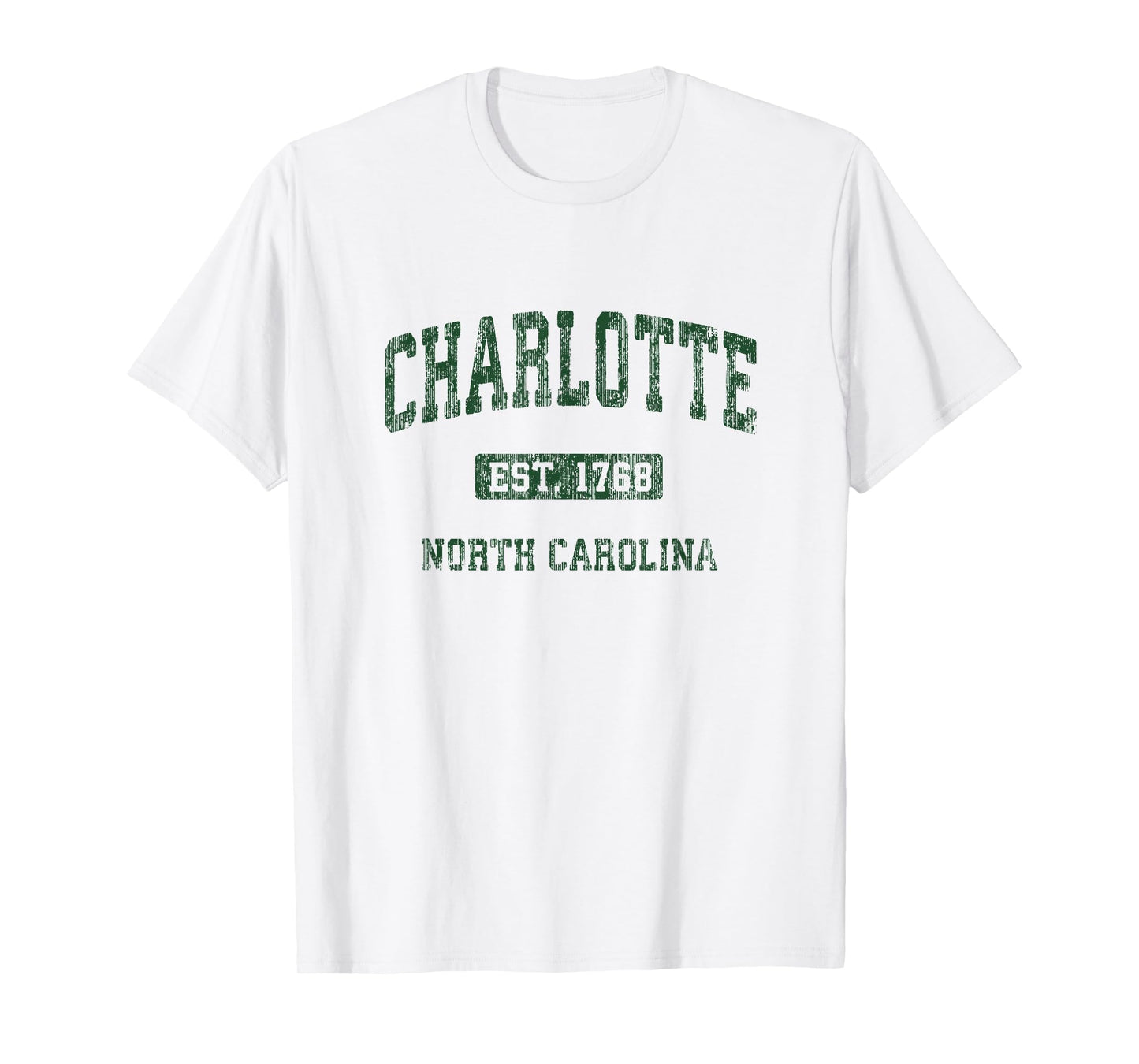 Charlotte North Carolina NC Vintage Athletic Sports Design T-Shirt