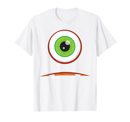 Cute Monster Face Halloween Group Costume T-Shirt