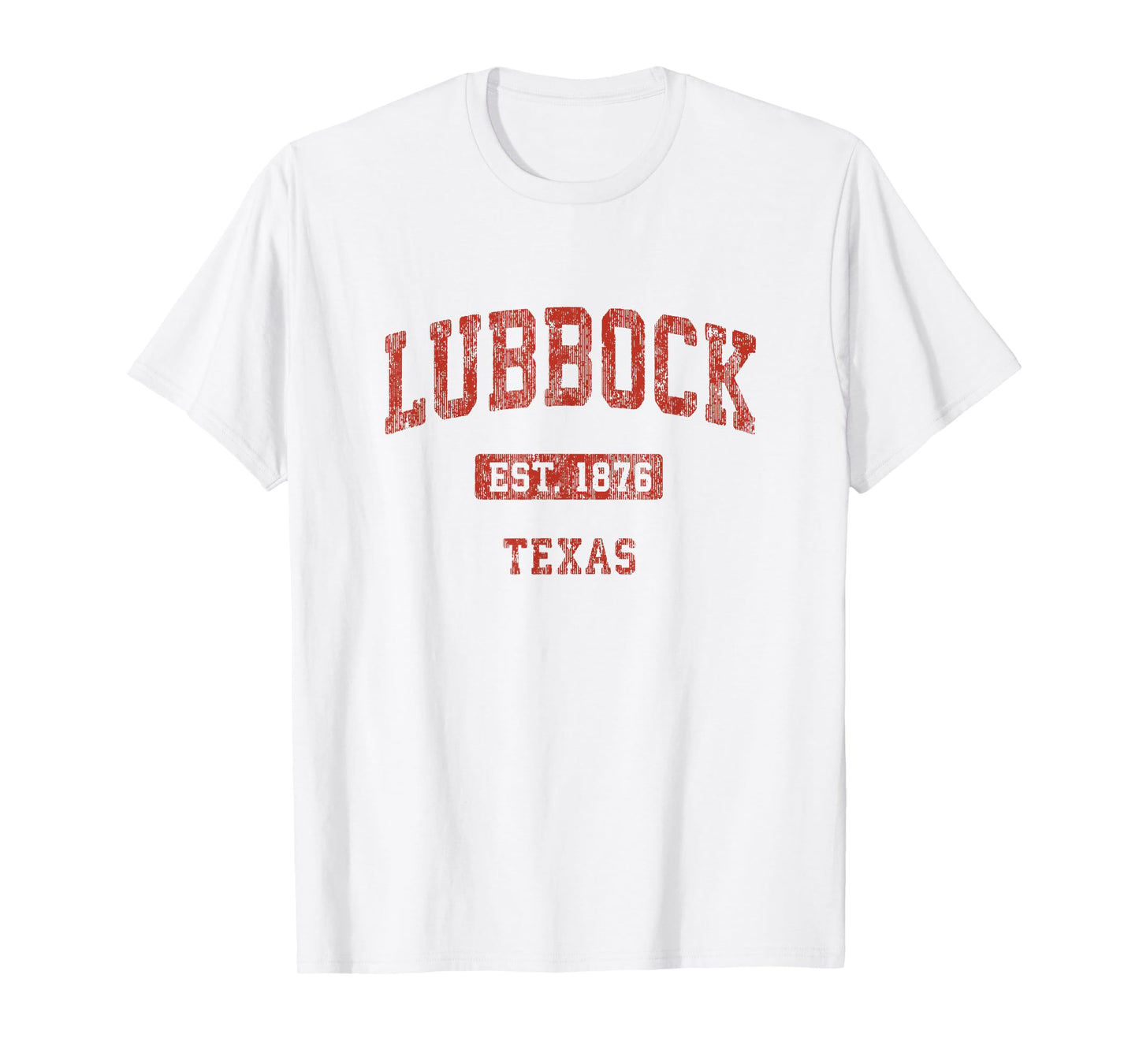 Lubbock Texas TX Vintage Athletic Sports Design T-Shirt