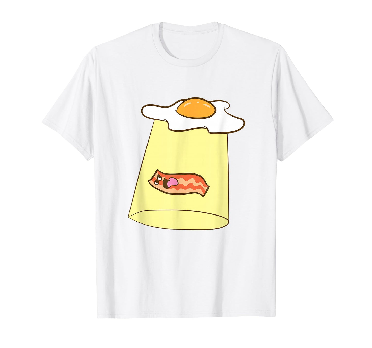 Egg And Bacon UFO Alien Bacon And Eggs Breakfast T-Shirt