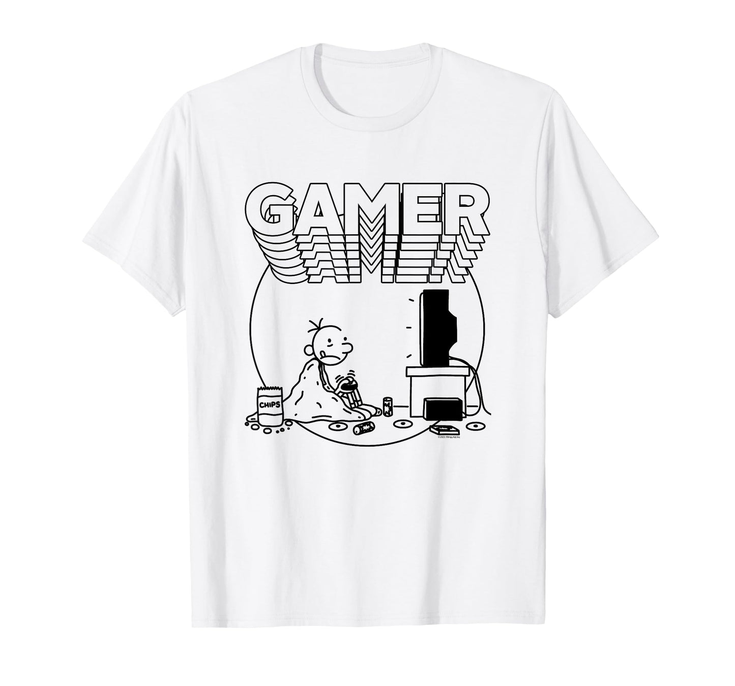 Diary of a Wimpy Kid Gamer Circle Frame T-Shirt