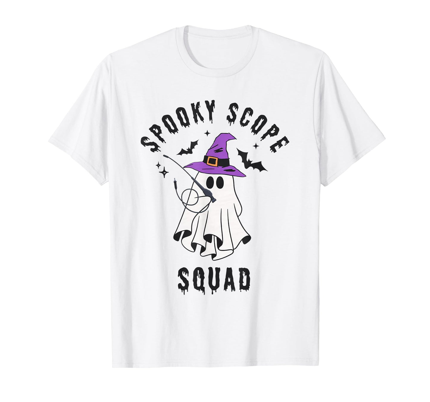 Spooky Scope Squad Halloween Ghost GI Nurse Endoscopy Nurse T-Shirt