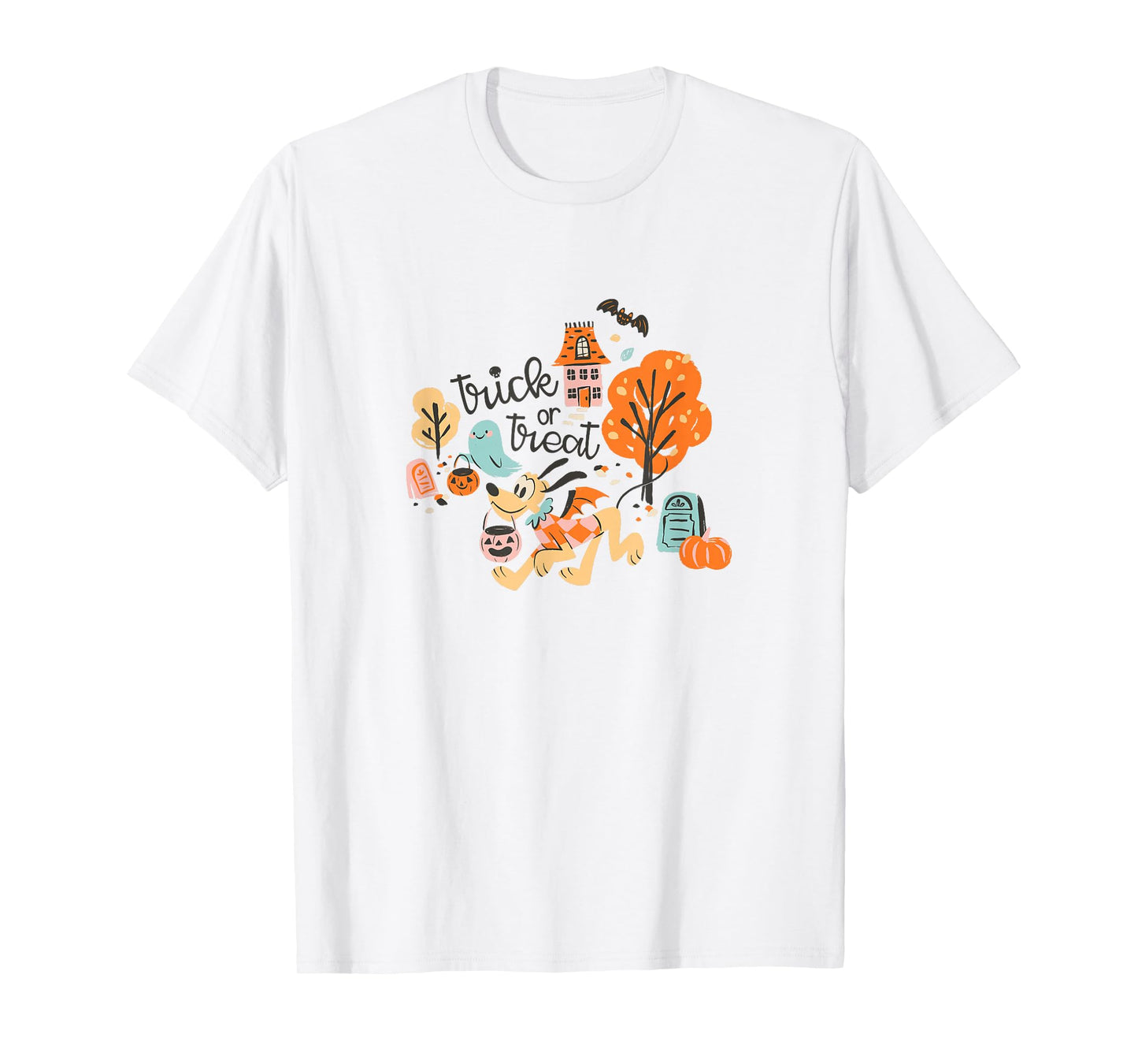 Disney Mickey And Friends Halloween Trick Or Treat Pluto T-Shirt
