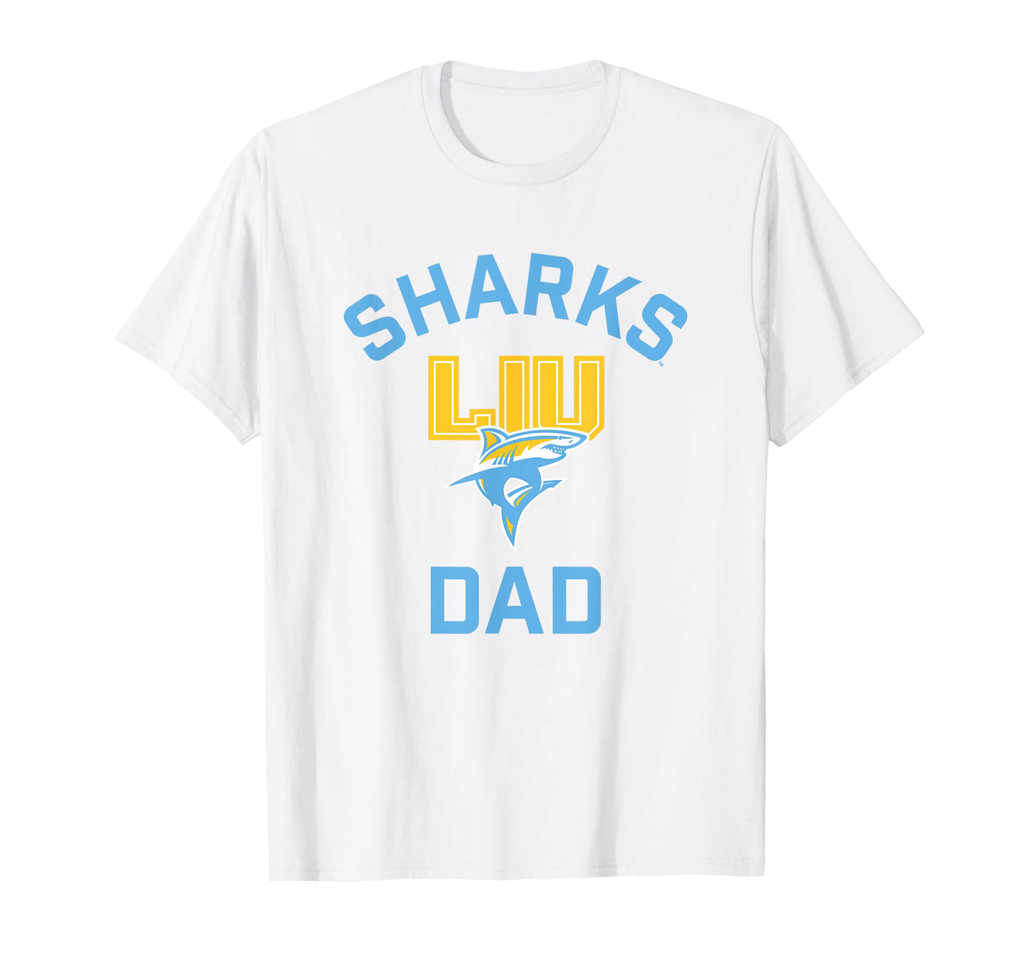 Long Island University LIU Blackbirds Arched Dad T-Shirt