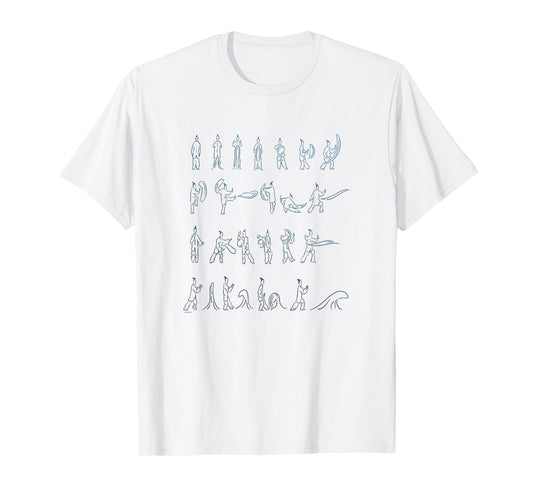 Avatar: The Last Airbender Waterbending Scroll Postures T-Shirt