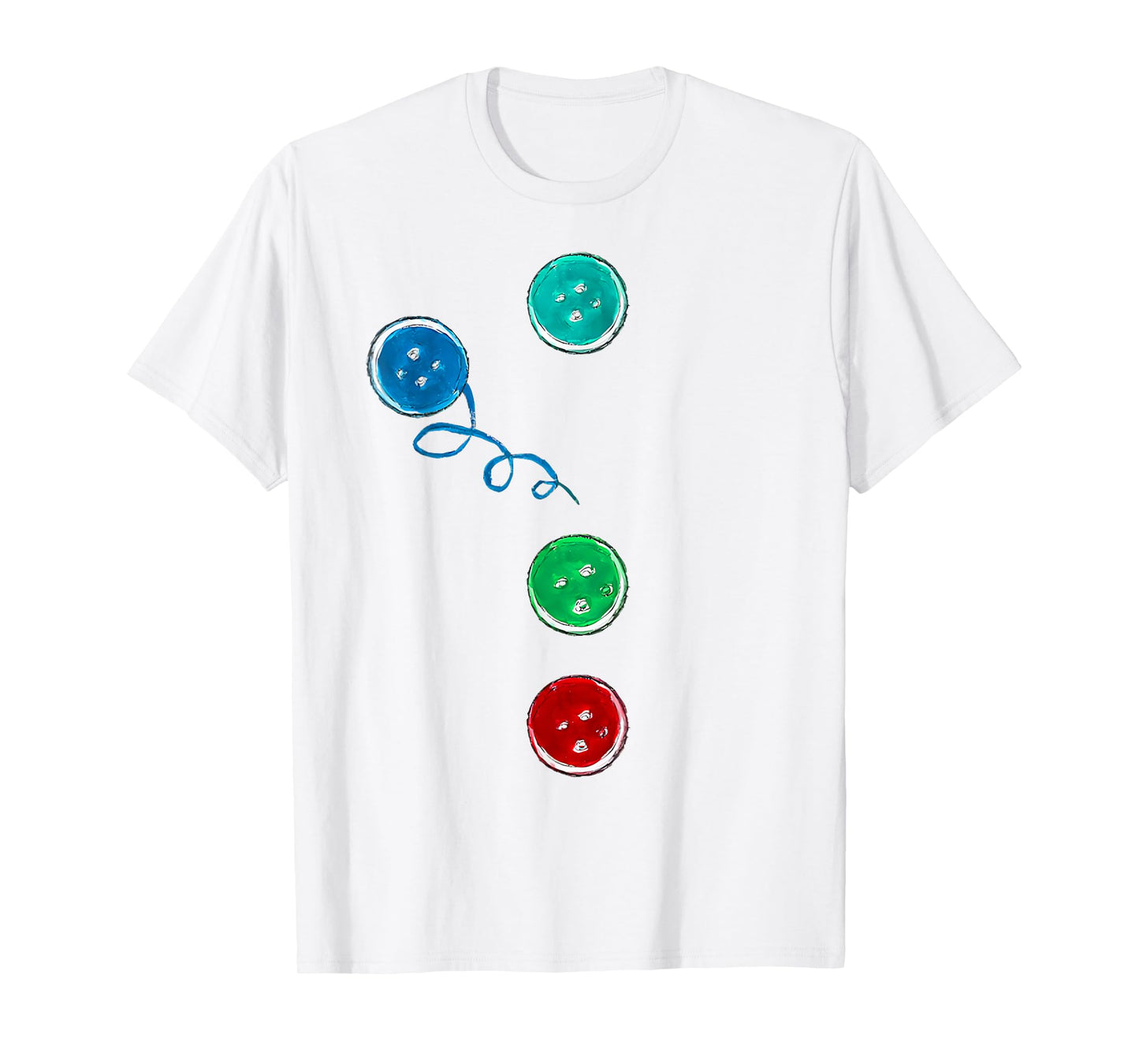 Four Groovy Buttons Blue Cat Funny Halloween Costume Kid T-Shirt