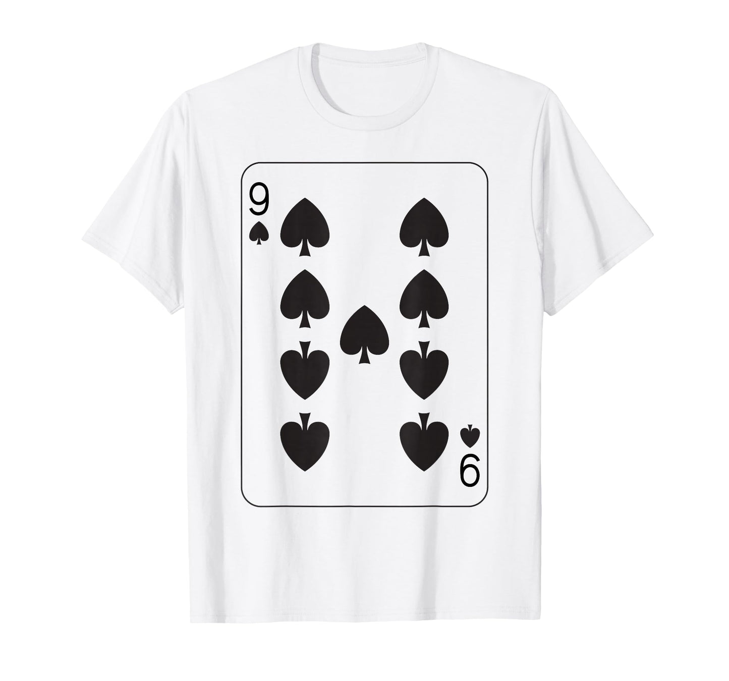 Nine of Spades | Deck of Cards Front and Back Group Costume T-Shirt