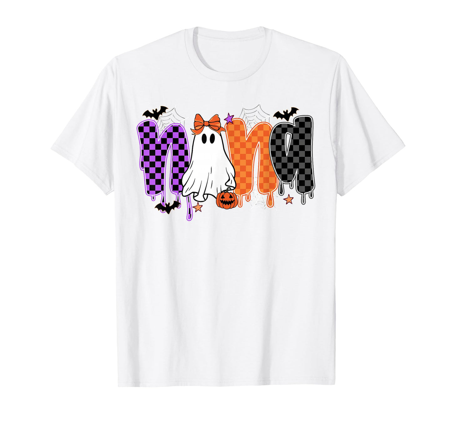 Spooky Nana Grandma Family Matching Costume Ghost Halloween T-Shirt