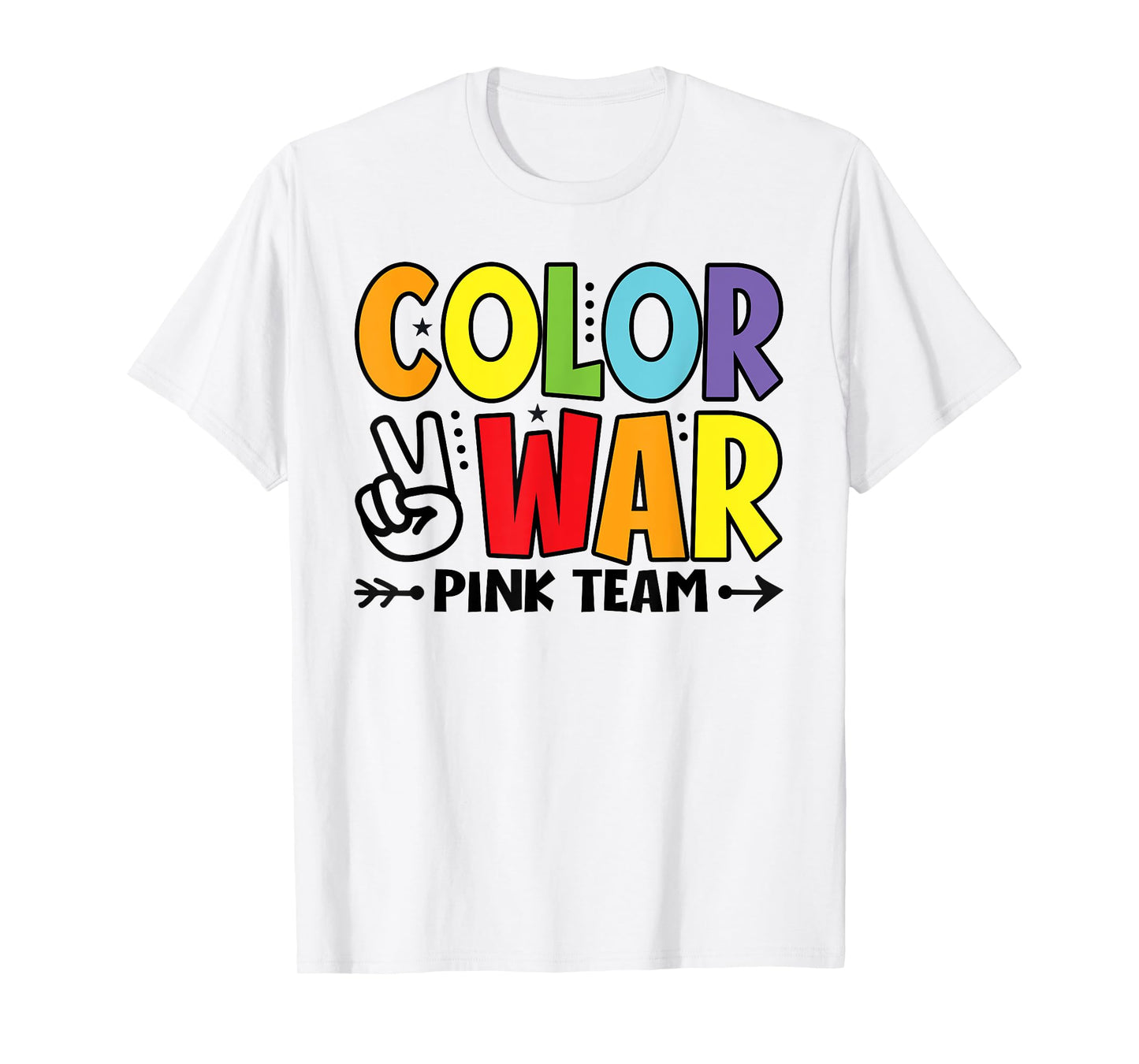 Color War Pink Team Sleepaway Summer Camp Game T-Shirt