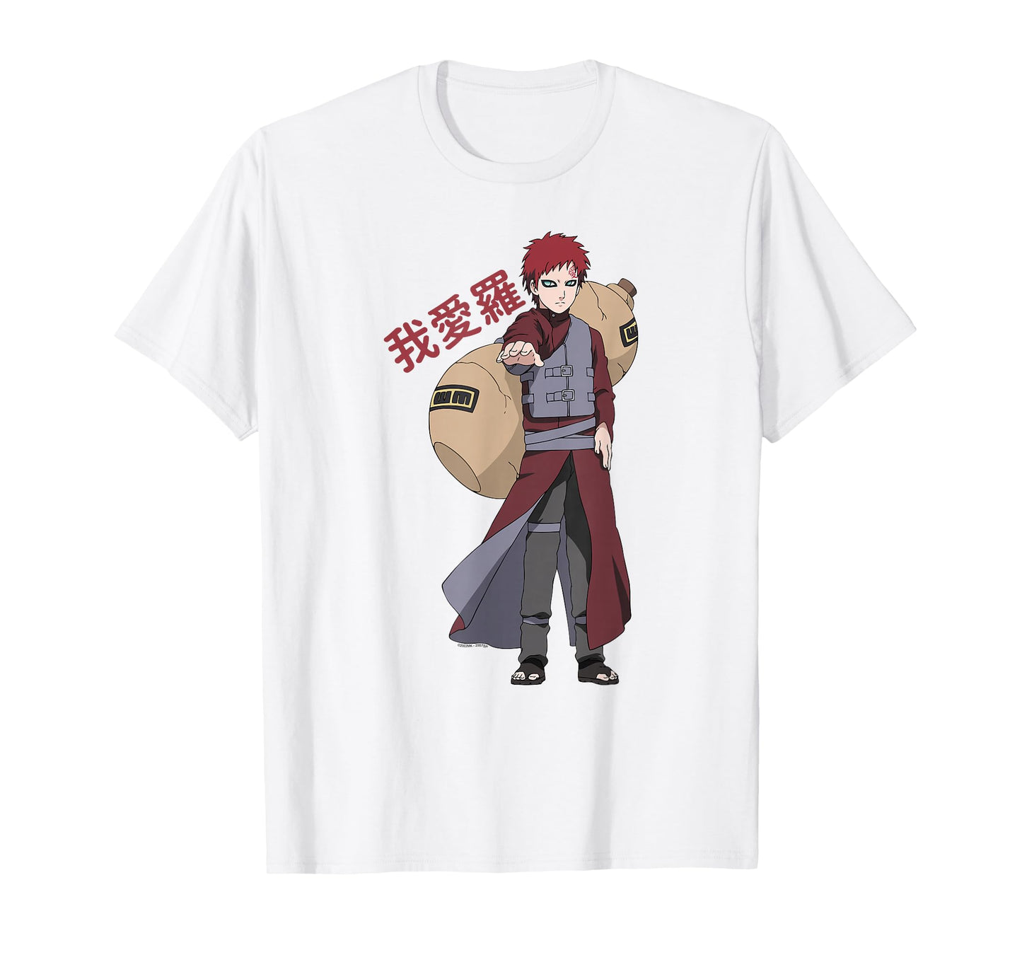 Naruto Shippuden Gaara Shinobi of Sunagakure Anime T-Shirt