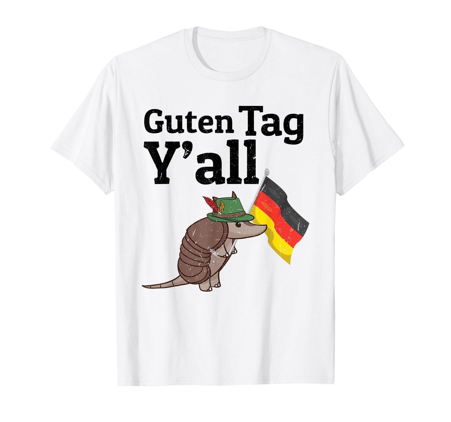 Guten Tag Y'all Texas Armadillo German Flag Hat gift T-Shirt