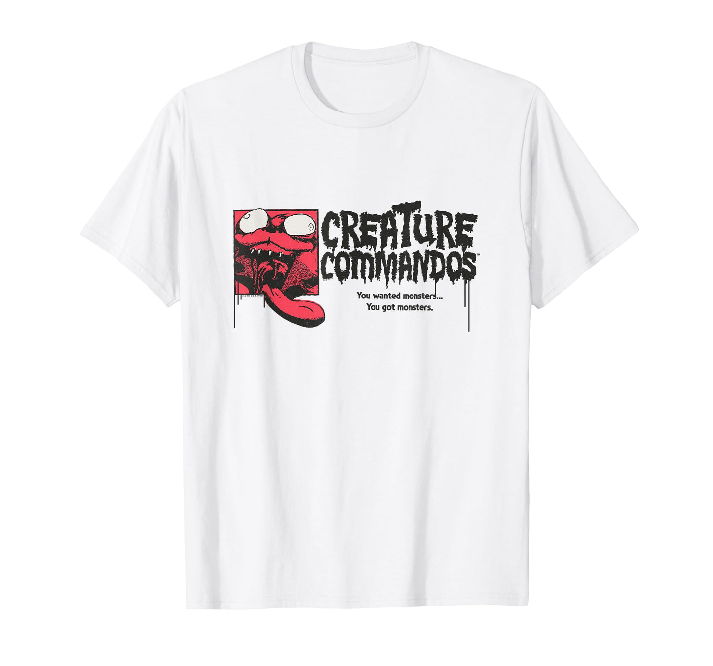 Creature Commandos Weasel Face Vintage Logo T-Shirt