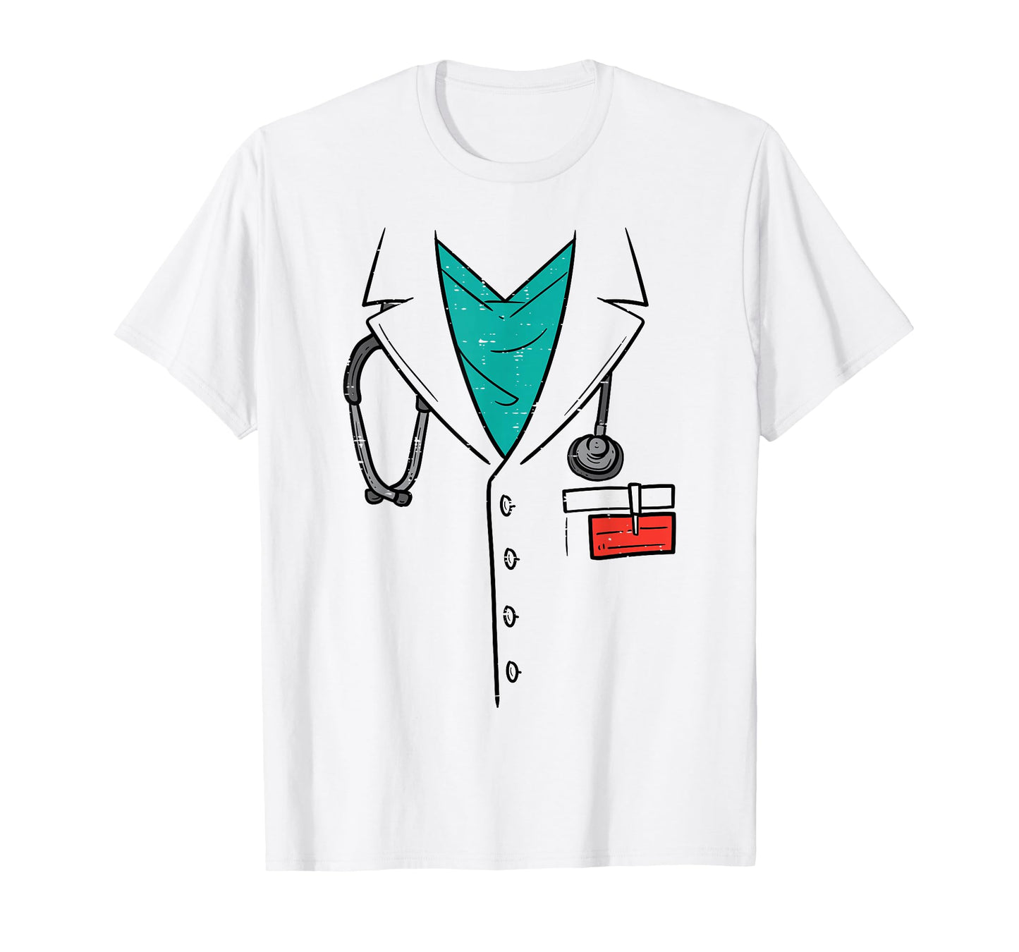 Doctor Physician Costume Funny Halloween Men Boys Kids T-Shirt