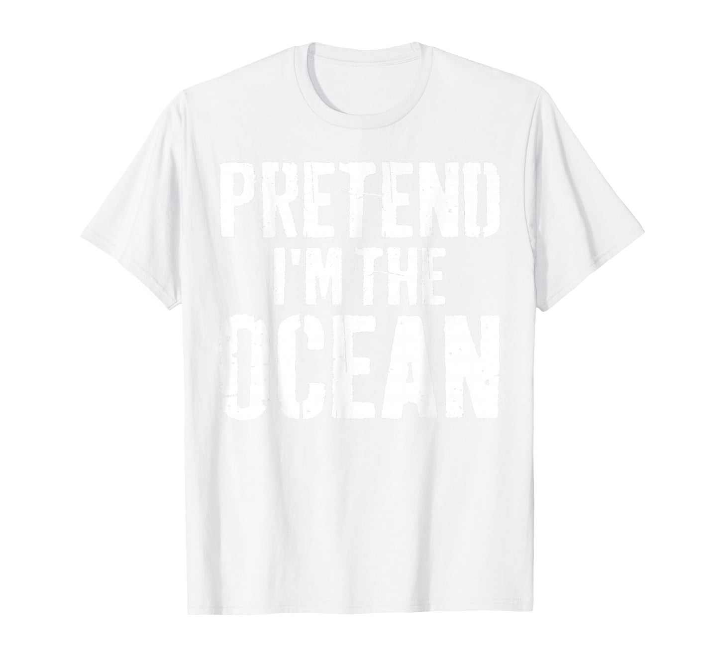 Lazy Easy Halloween Costume Pretend I'm The Ocean T-Shirt
