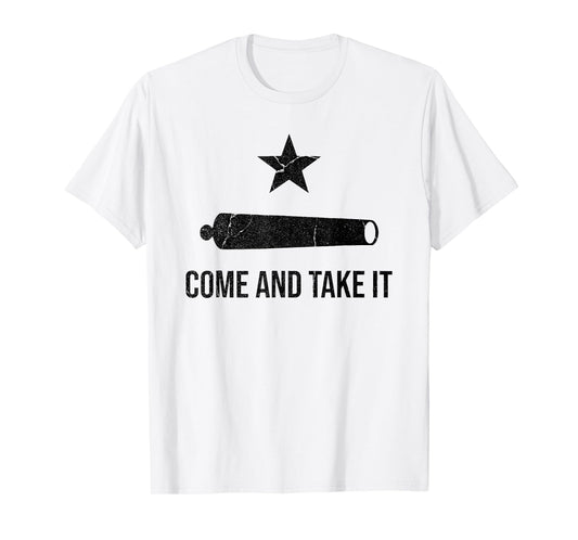 Come and Take It Cannon Texas Flag Lone Star T-Shirt
