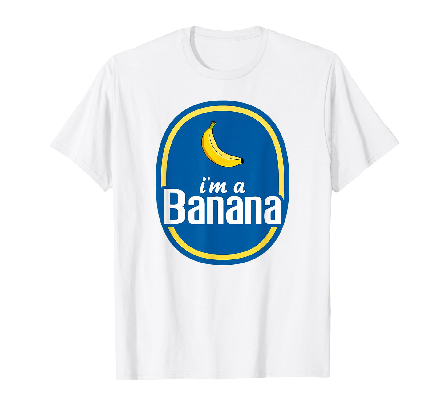 I'm A Banana Costume Halloween Fruit Sticker Yellow Funny T-Shirt