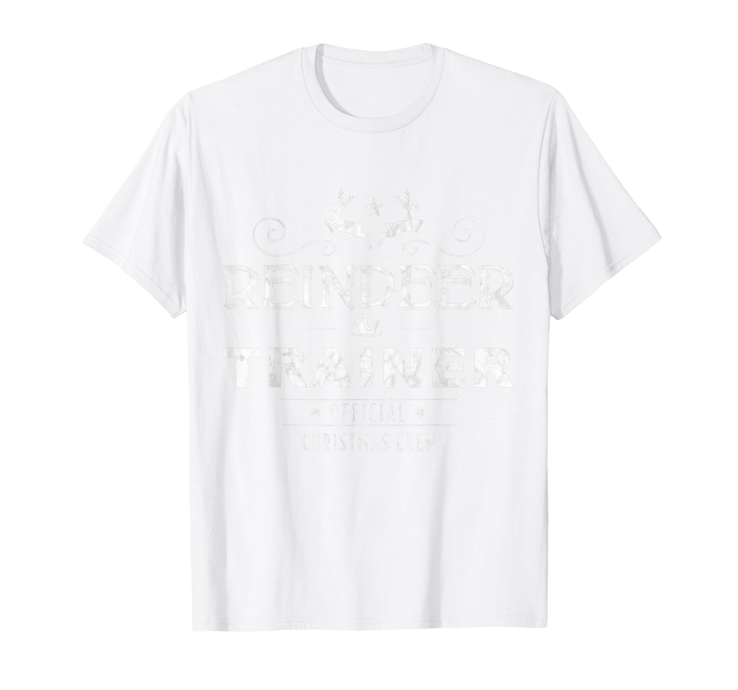 Reindeer Trainer Christmas Crew - Red T-Shirt