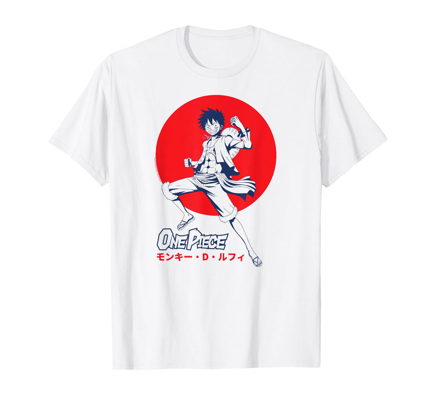 One Piece Anime Luffy D. Monkey Action Pose T-Shirt