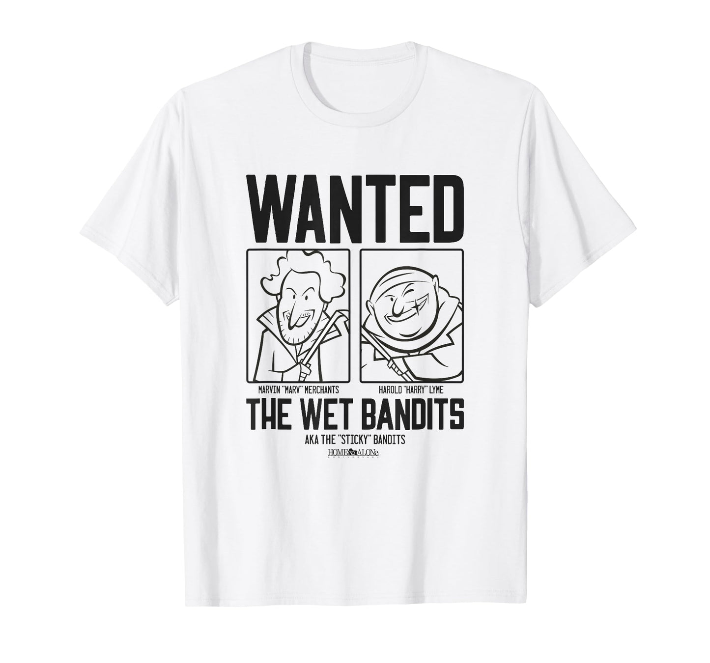 Home Alone Sketch Style Wet Bandits Poster T-Shirt