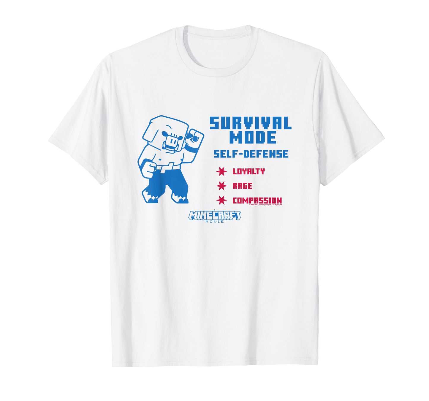 A Minecraft Movie Survival Mode Self-Defense School Ad T-Shirt