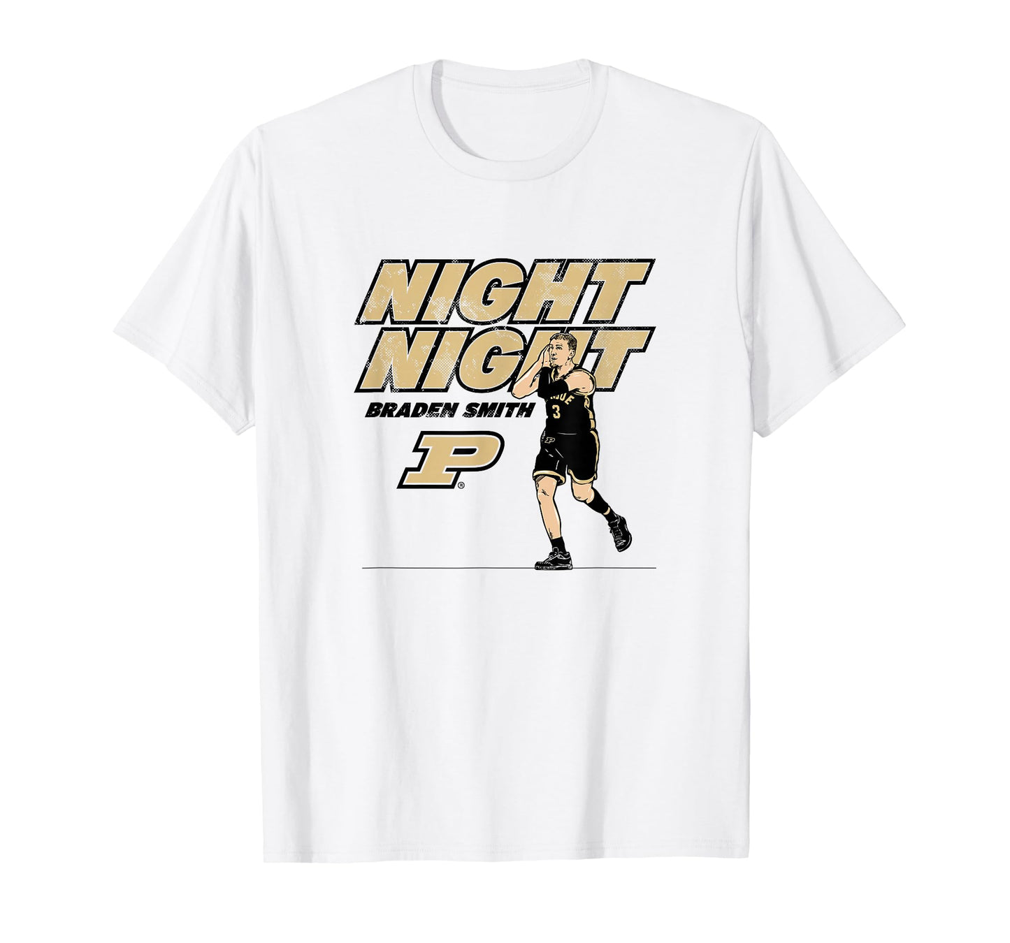 Purdue Basketball: Braden Smith Night-Night T-Shirt