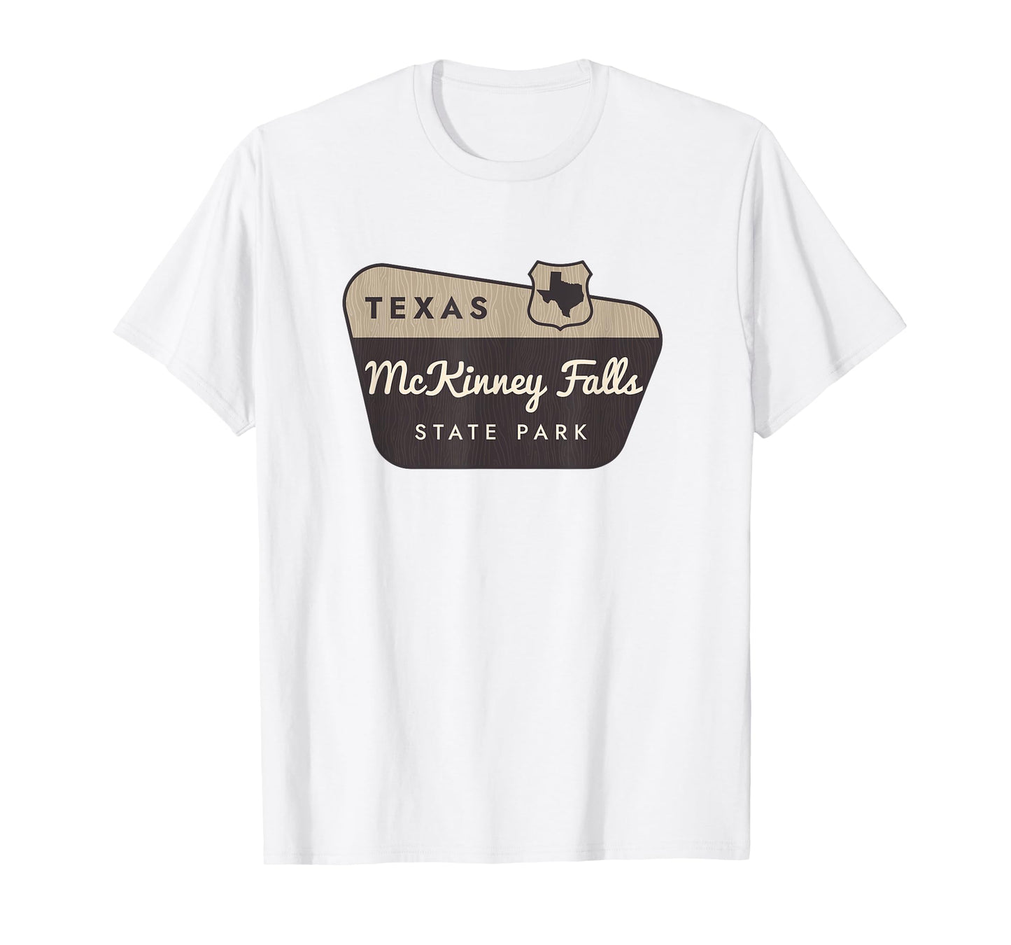 McKinney Falls State Park Texas TX Welcome Sign Vacation T-Shirt