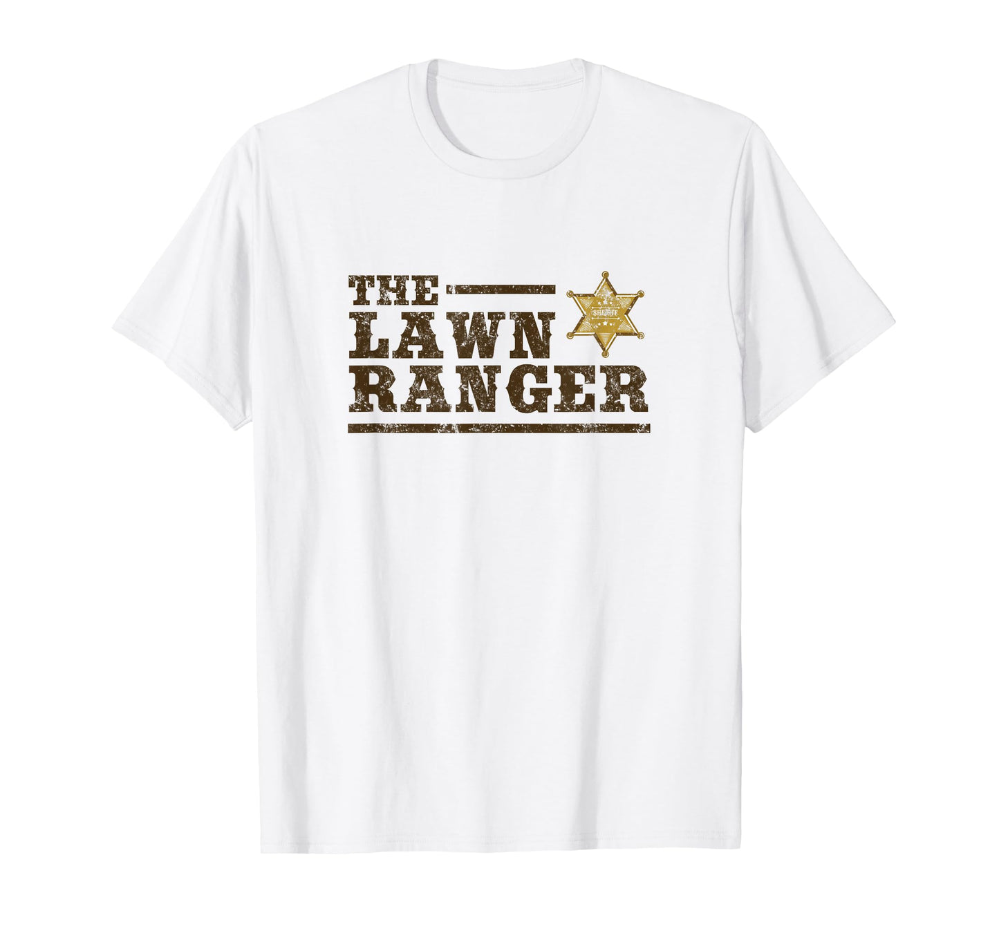 Lawn Ranger Grass Mower Mowing Father's Day Gardening T-Shirt