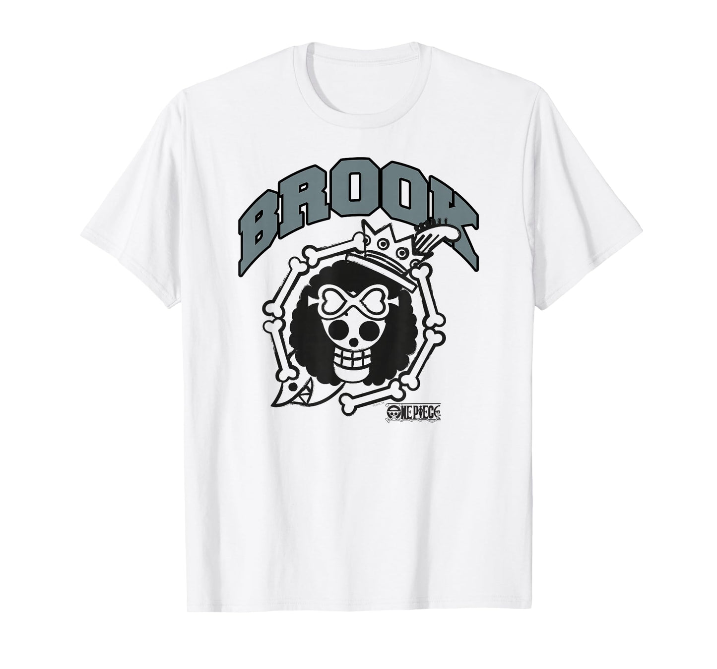 One Piece Anime Soul King Brook Jolly Rogers Icon T-Shirt