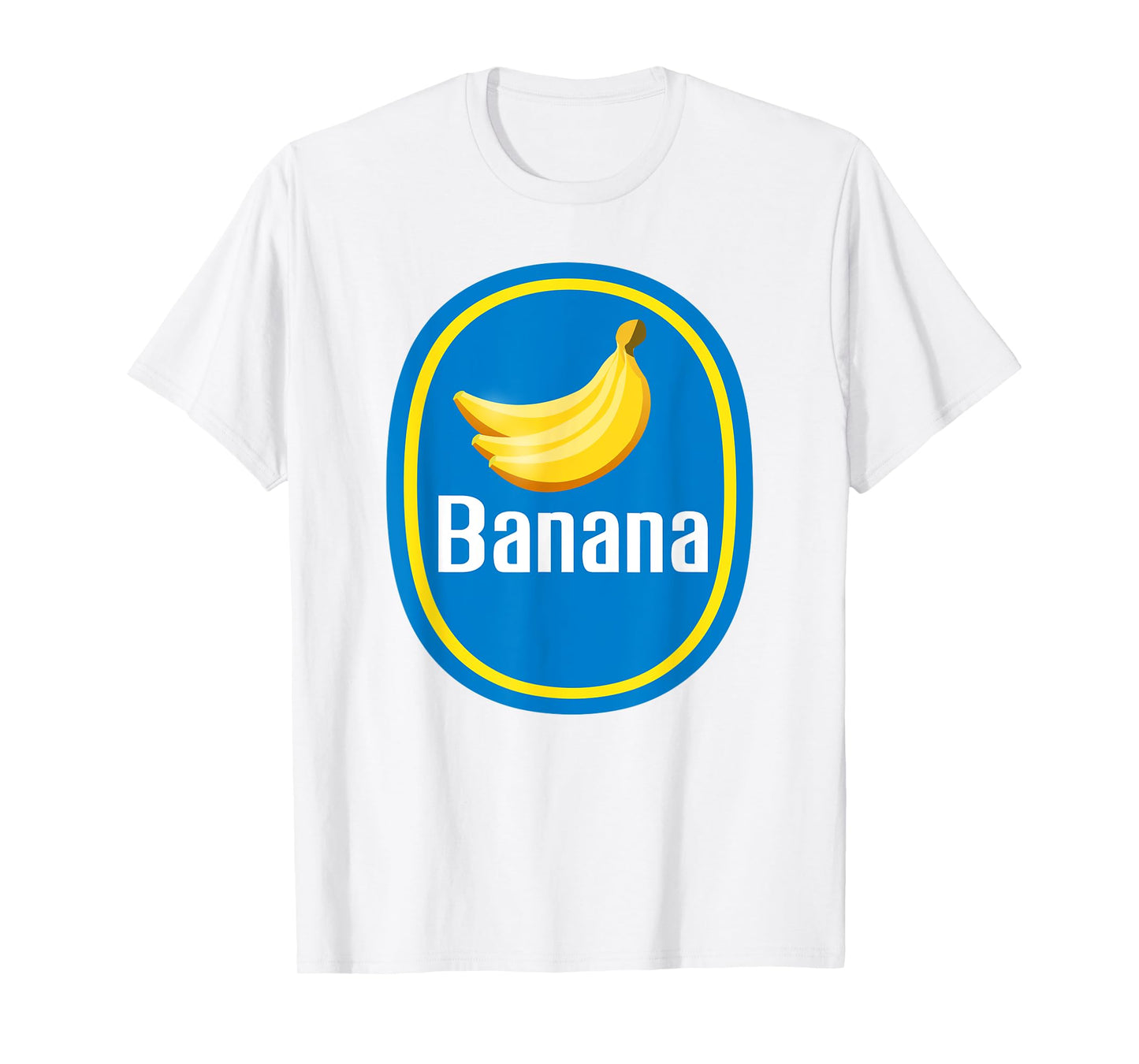 Pretend I'm A Banana Sticker DIY Halloween Costume Yellow T-Shirt