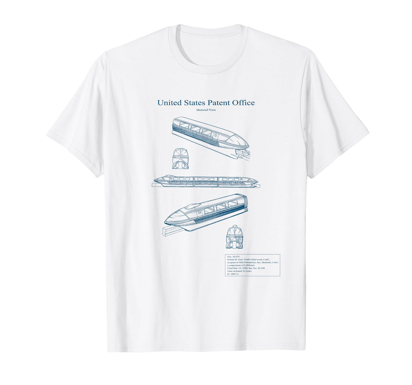 Monorail Blue Print Tee T-Shirt