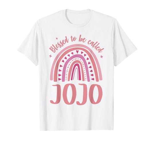 Jojo Tshirts for Women Grandma Blessed to be called Jojo T-Shirt