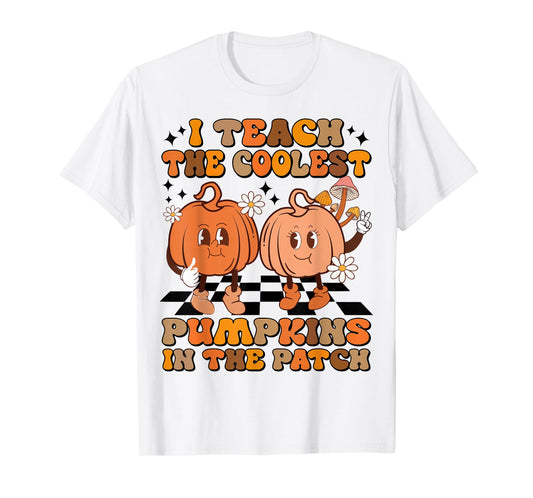I Teach The Coolest Pumpkins In The Patch Teacher Halloween T-Shirt