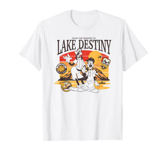 Disney A Goofy Movie Enjoy The Serenity Of Big Retro Poster T-Shirt