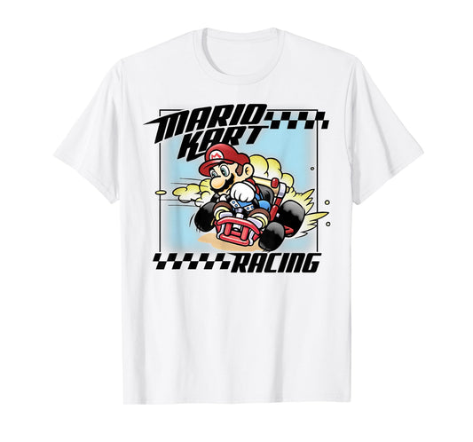 Mario Kart Racing Slide Drift Graphic T-Shirt T-Shirt