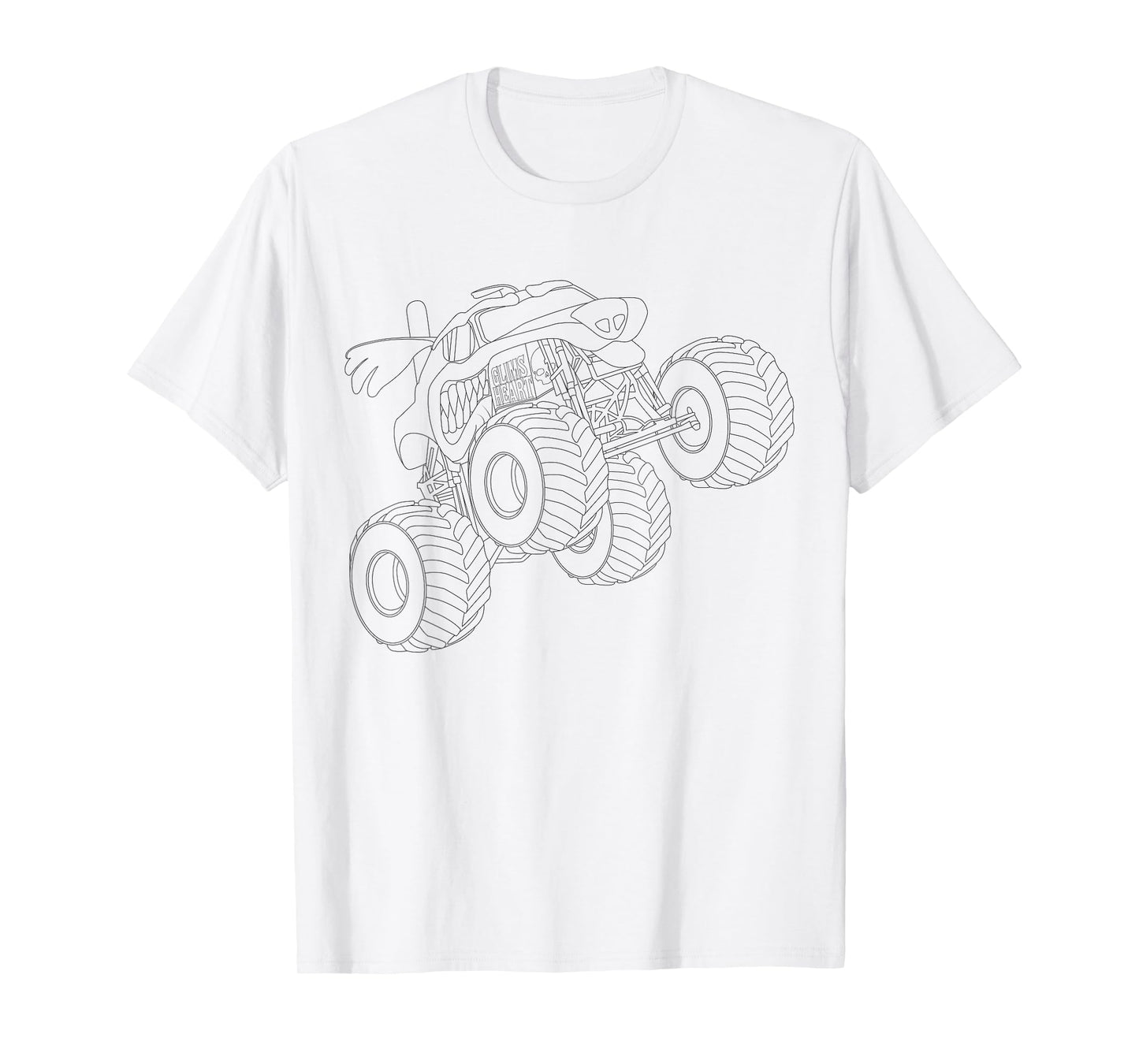 Monster truck mandala coloring for children T-Shirt