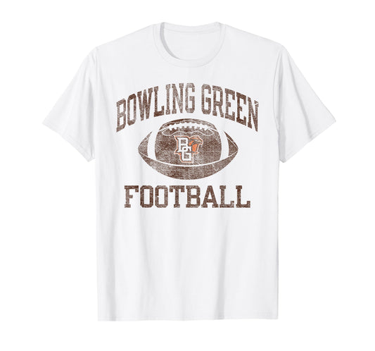 Bowling Green Falcons Football Intensity Vintage White T-Shirt