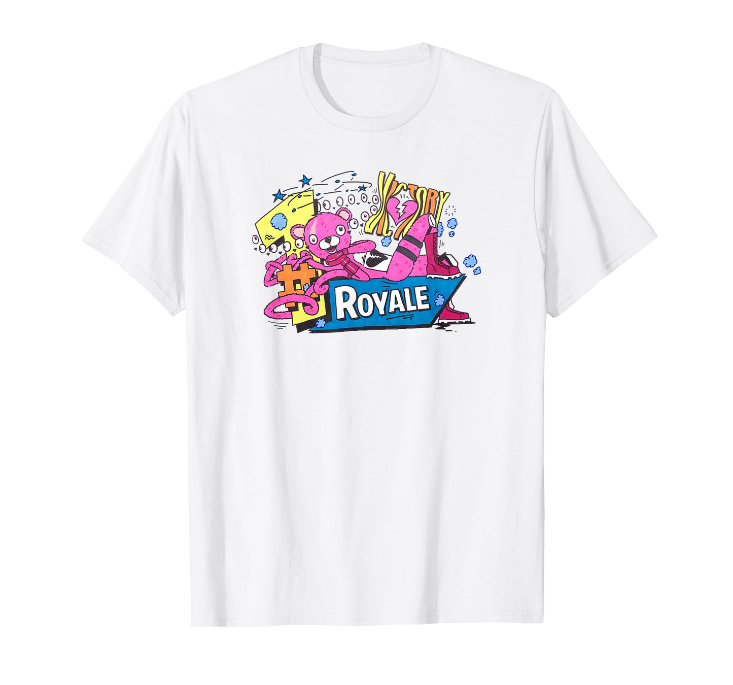 Fortnite CTL Victory Royale Color Pop Retro Logo T-Shirt
