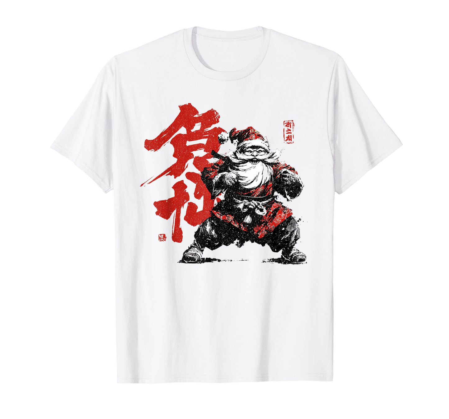 Samurai Santa Japanese Christmas T-Shirt