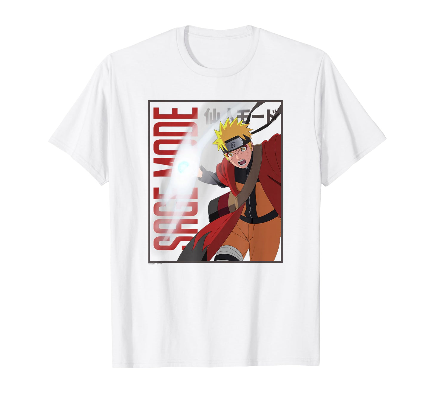 Naruto Shippuden Sage Mode Rasengan Justsu Anime T-Shirt