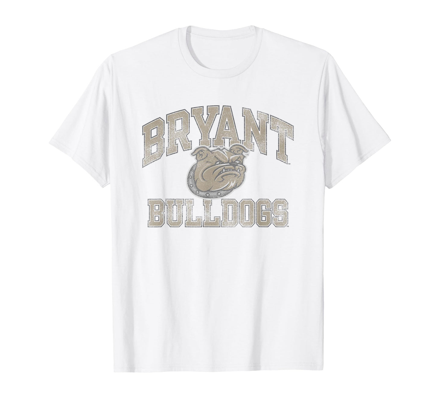 Bryant Bulldogs Vintage Worn Gray Officially Licensed T-Shirt