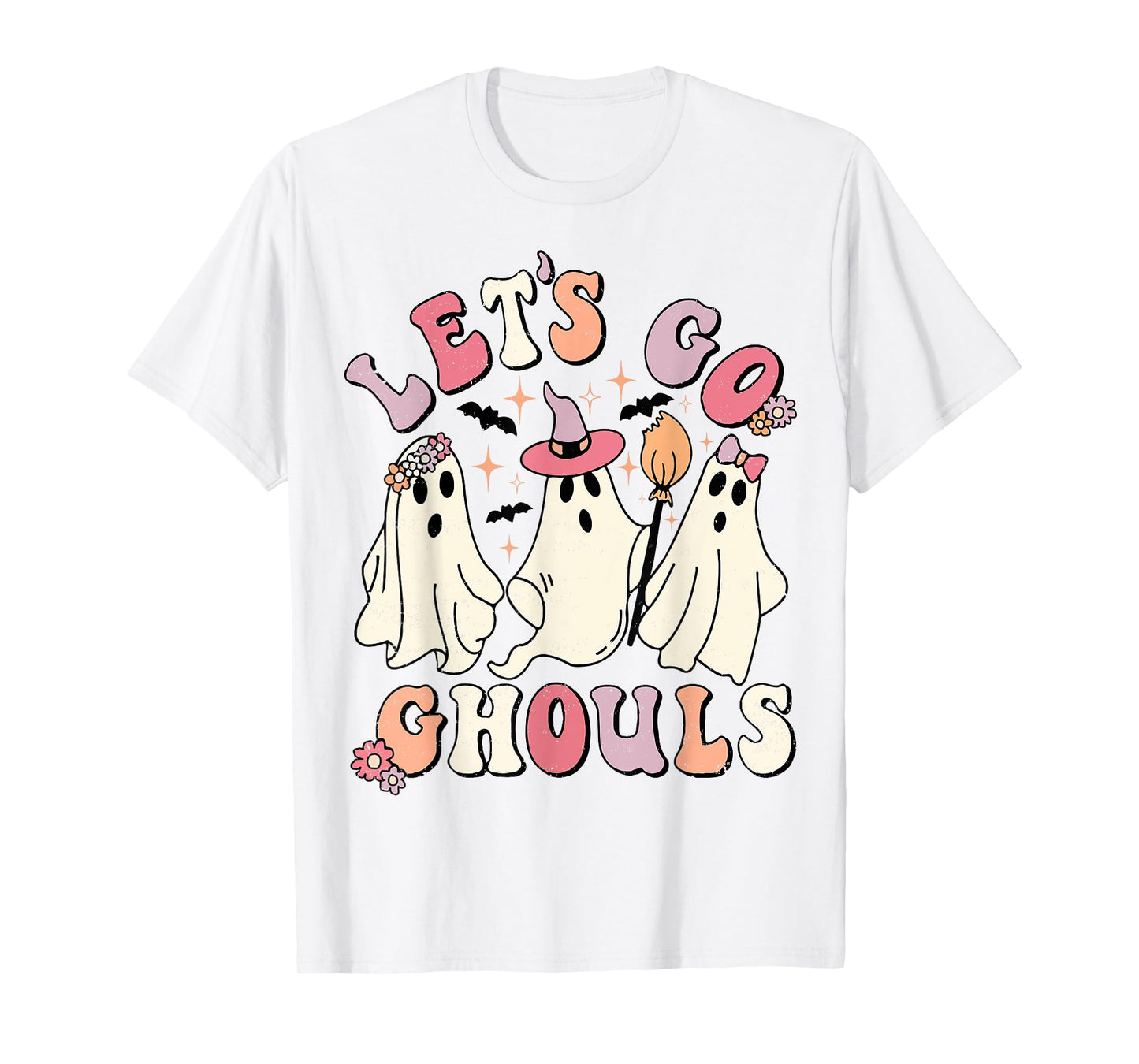 Let's Go Ghouls Funny Ghost Halloween T-Shirt