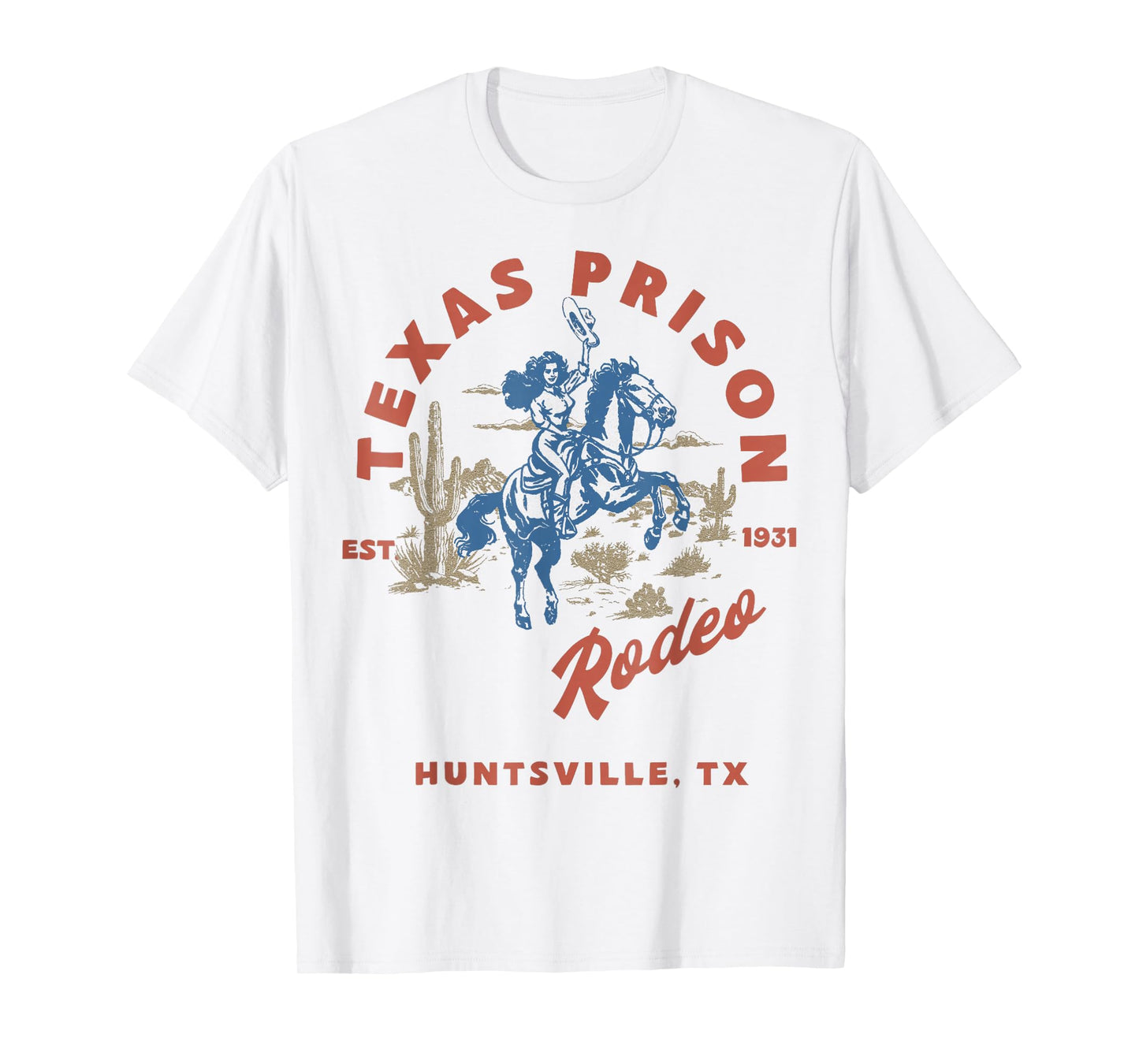 Texas Prison Rodeo Cowboy Western T-Shirt