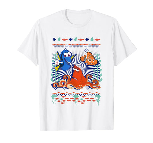 Disney Pixar Finding Dory Hank Nemo Dory Ugly Sweater Style T-Shirt