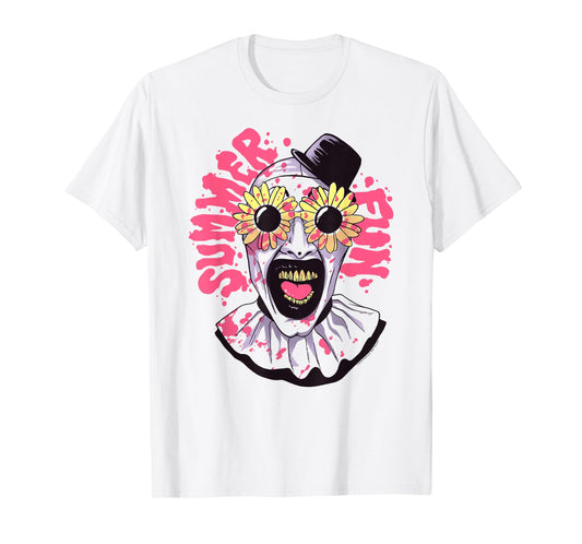 Terrifier Summer Fun Sunglasses Art The Clown Horror Movie T-Shirt