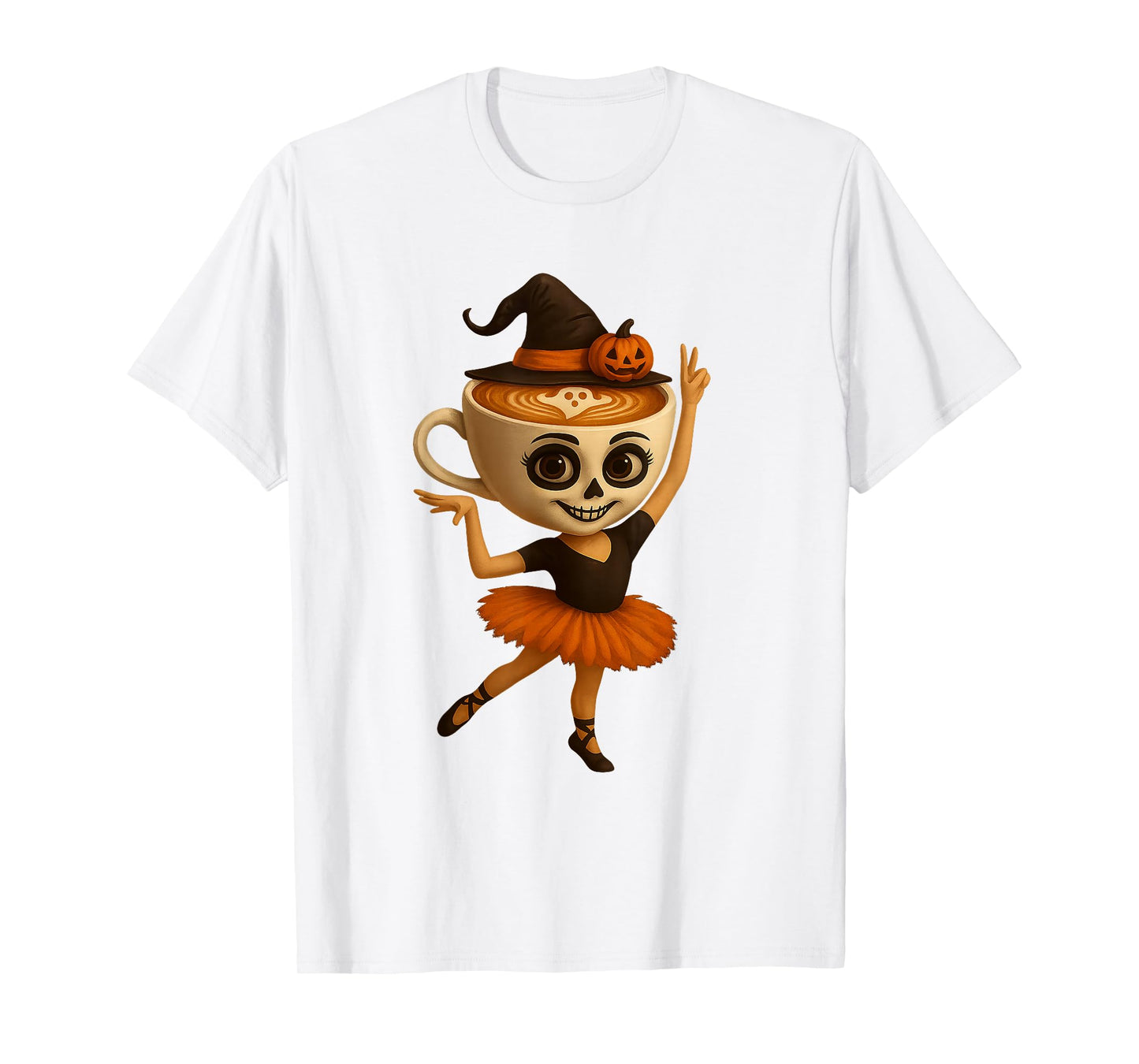 Ballerina Cappuccina Italian Brainrot Meme Halloween T-Shirt