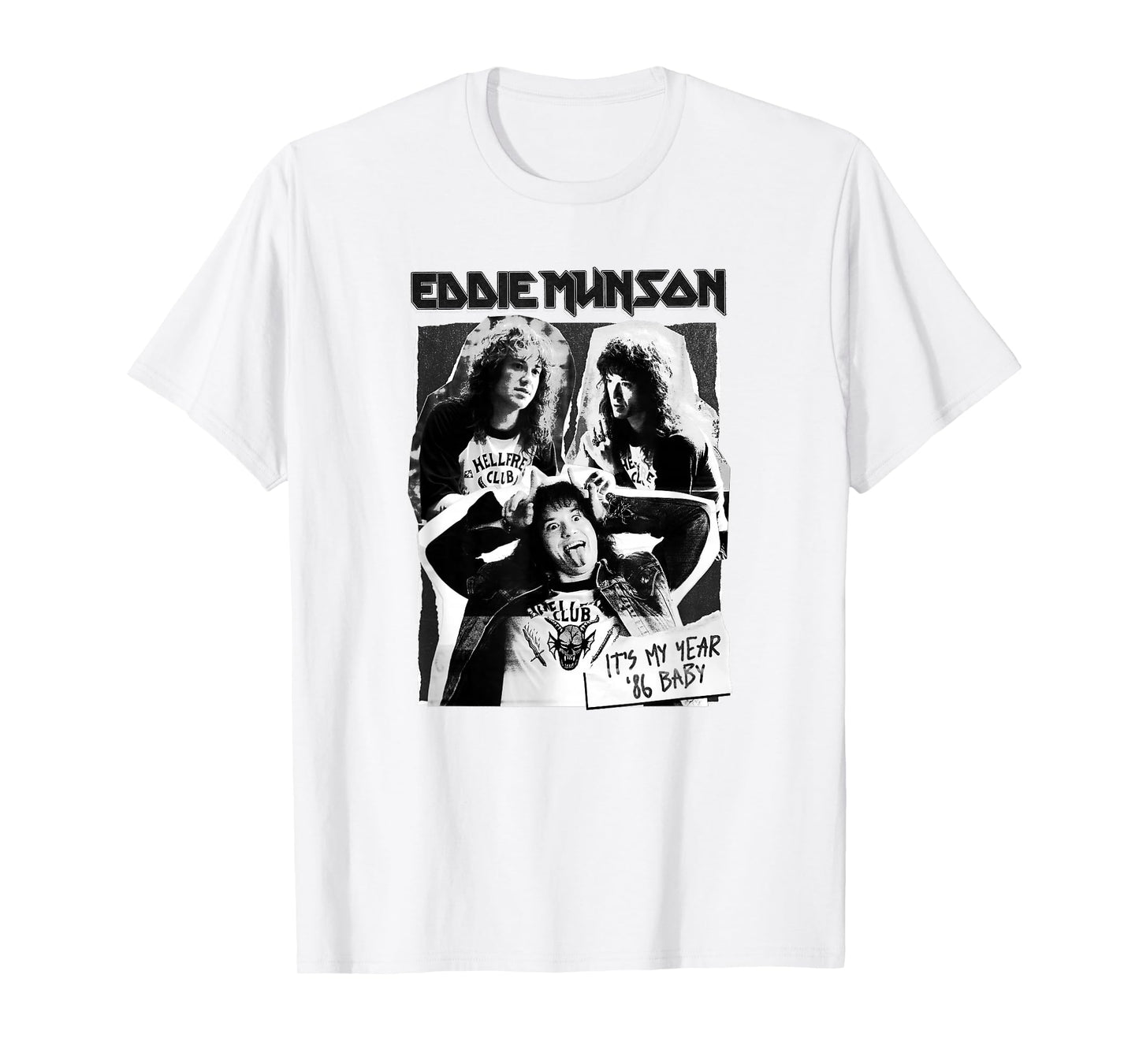 Stranger Things Hellfire Club Eddie Munson Cutouts T-Shirt