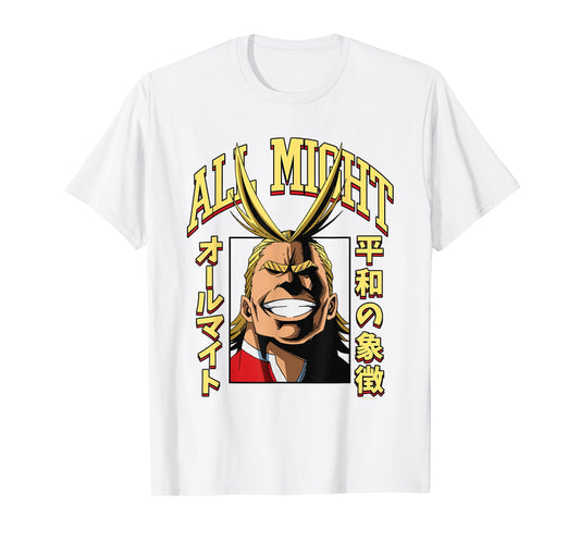 My Hero Academia All Might Portrait and Name Anime T-Shirt
