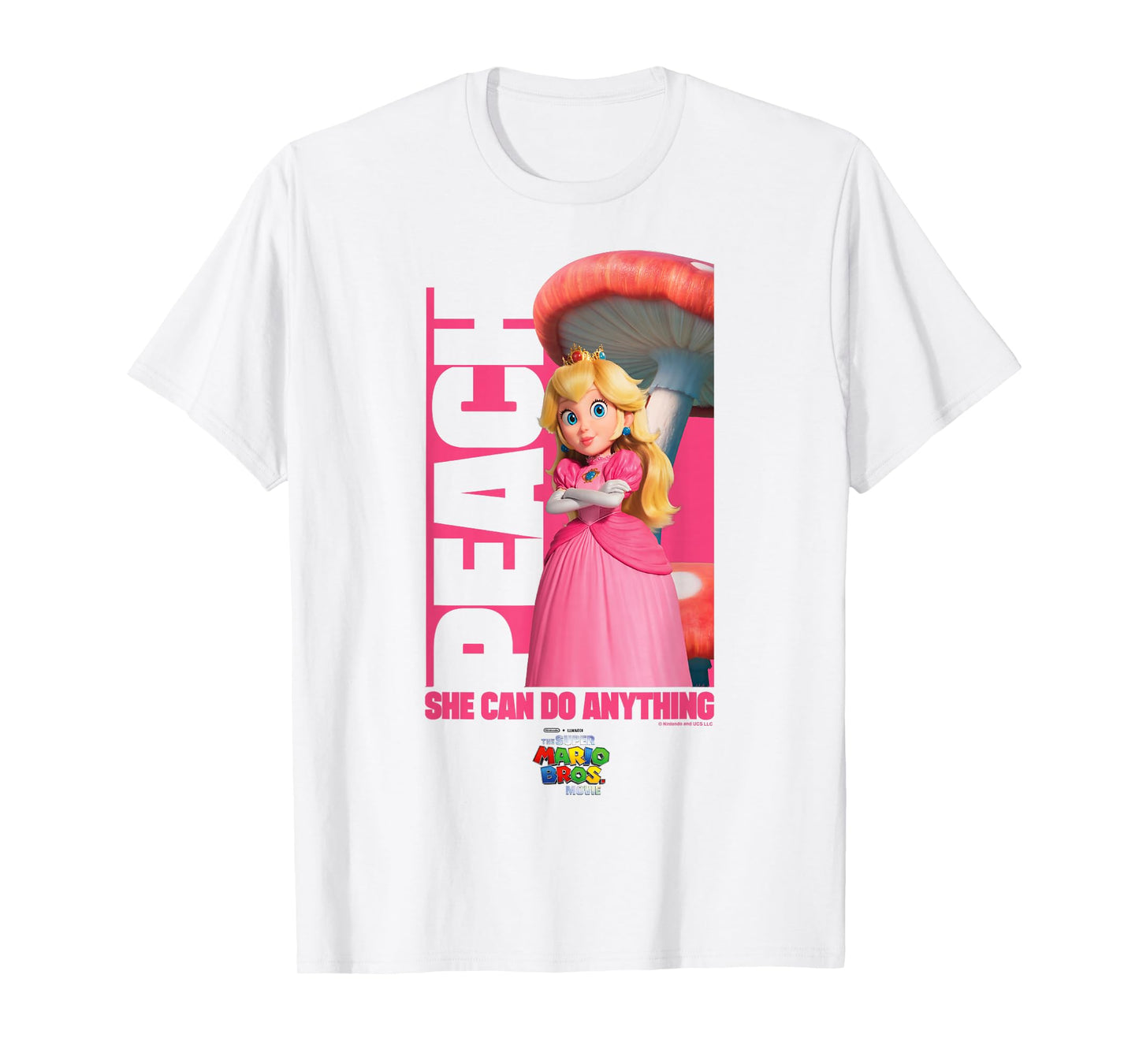 The Super Mario Bros. Movie She Can Do Anything Peach Poster T-Shirt