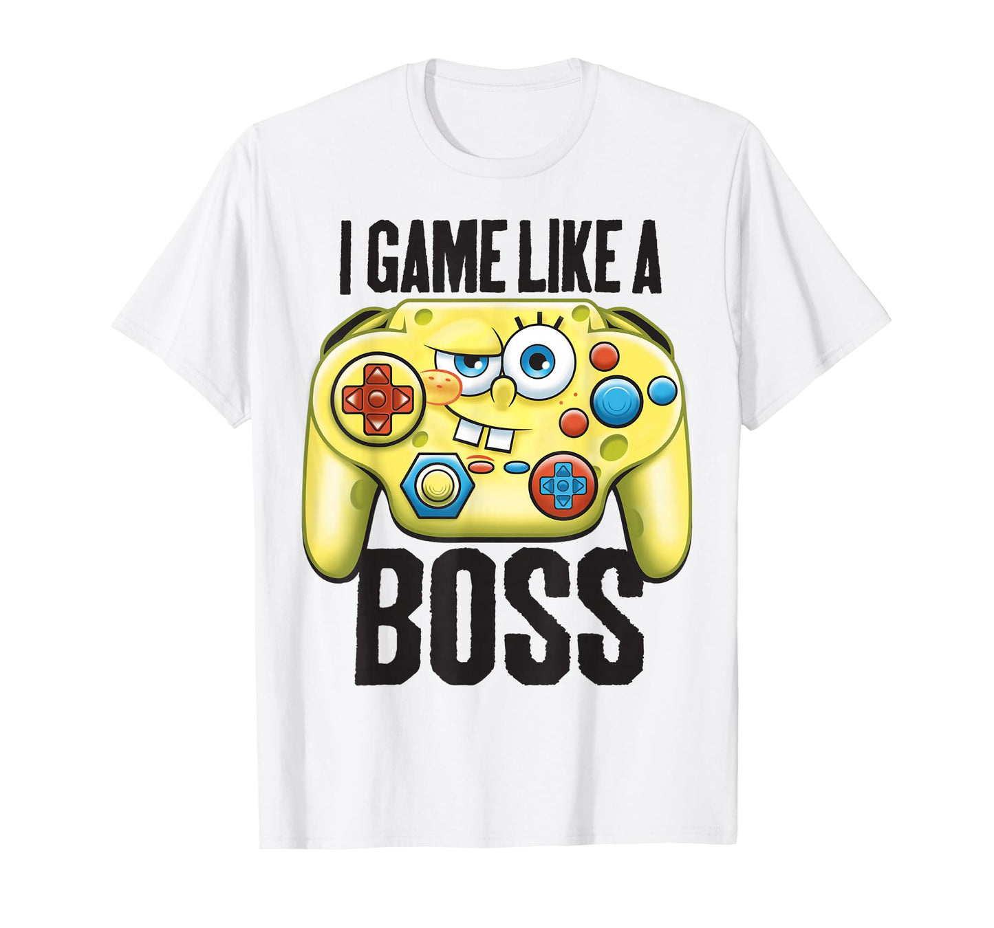 Spongebob SquarePants I Game Like A Boss Short Sleeve T-Shirt